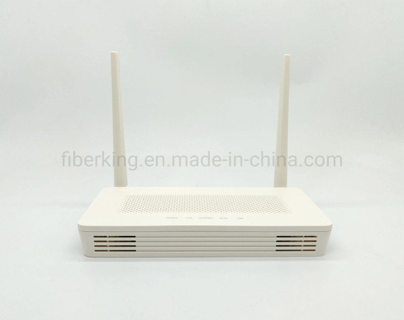 Routeur WiFi FTTH Ontario ONU HS8546V5 Gpon Xpon Epon de modem de prix usine avec le terminal de réseau 4ge+1pots+1USB+WiFi optique