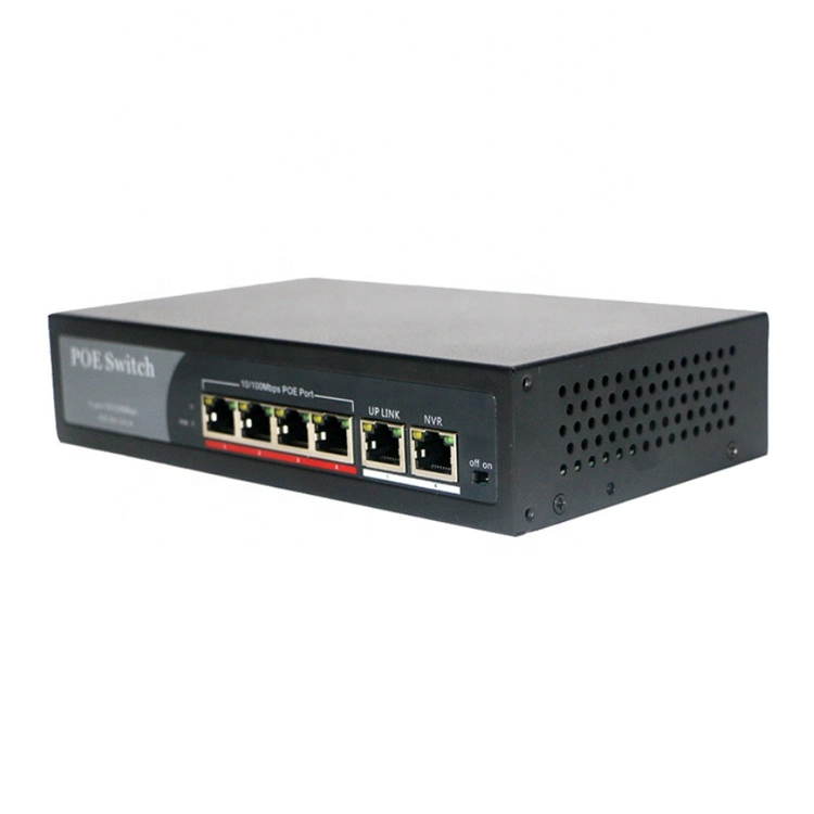 ports du commutateur 4 10/100Mbps Poe du commutateur OEM/ODM 100m Poe de Poe de la série 4ep+2e