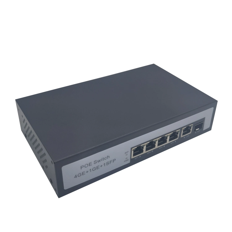 Plein commutateur de fibre optique du gigabit 1-Optical 5-Electric Poe