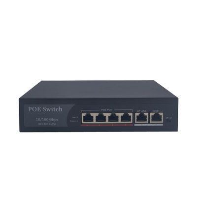 HK-4F 4 ports 100m PoE switch with 2 100m uplink