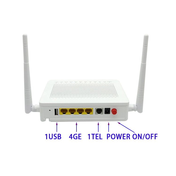 Hot Sale Onu 2.4G/5G ZTE F673AV9 4GE+USB GPON ONU Modem with English Version